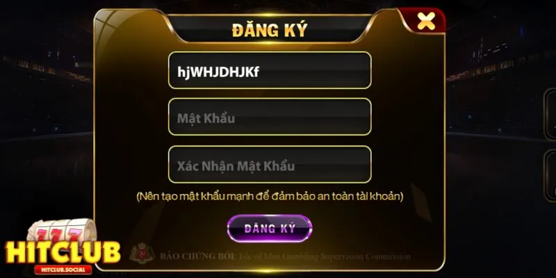 Đăng nhập giao diện chính cổng game Hitclub