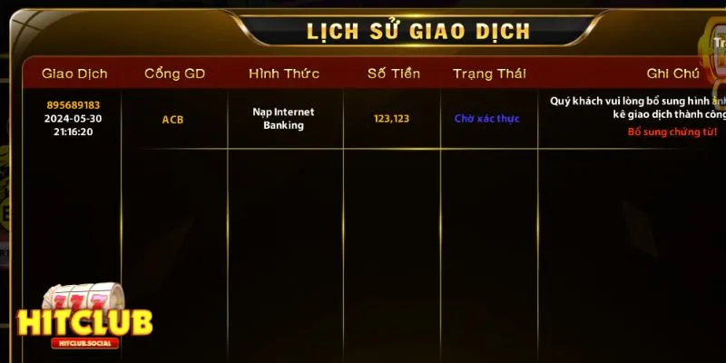 Lưu ý quan trọng khi thực hiện nạp tiền vào tài khoản Hitclub